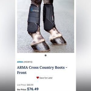 Shires Arma Front and Hind Cross Country Boots size Full